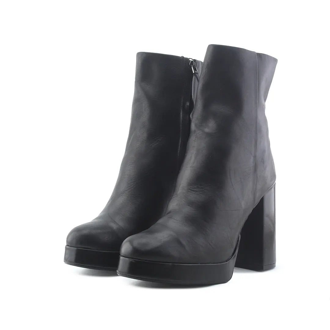 Zara Zipper Ankle Boot | 100% Authentic Leather