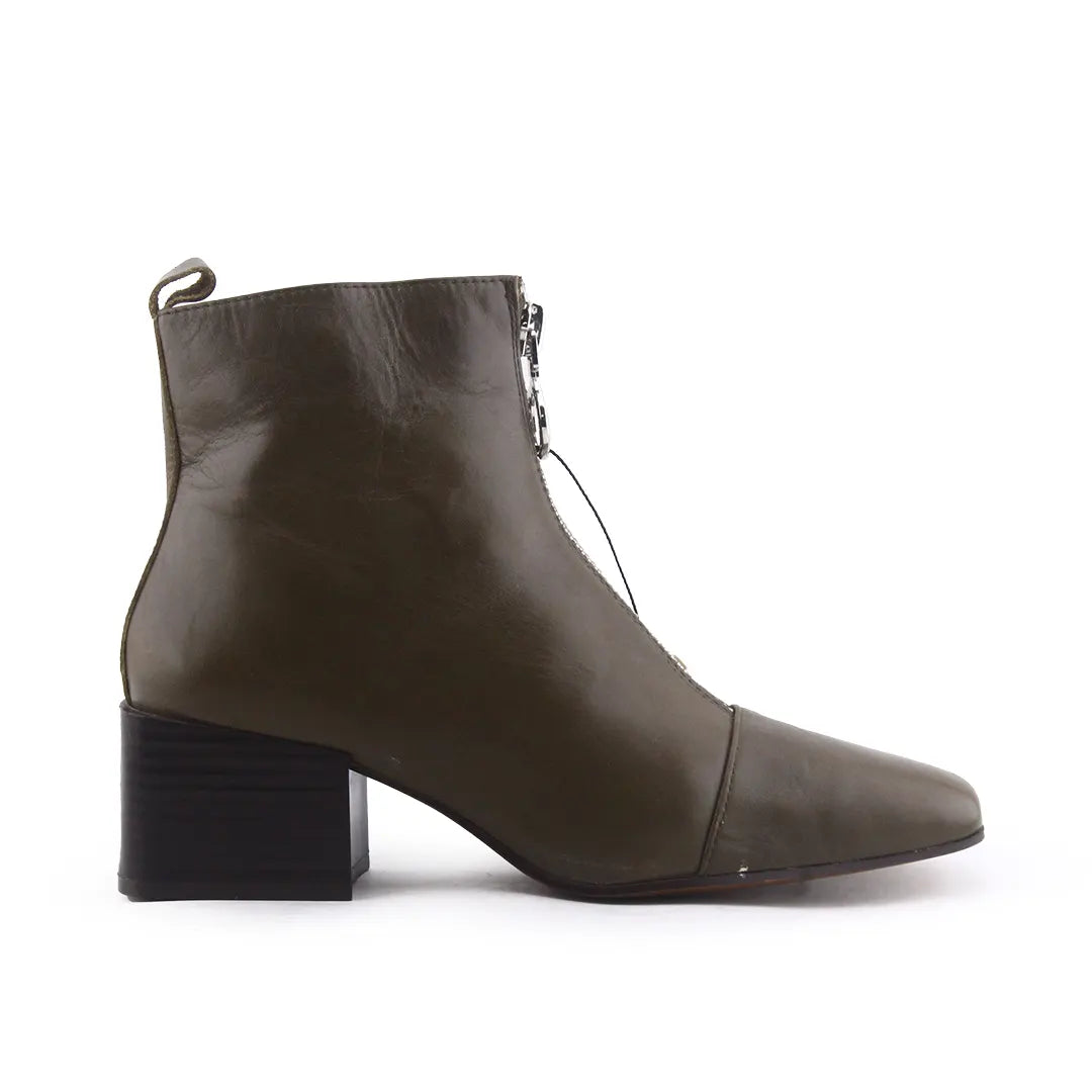 Mango Zipper Ankle Boot | 100% Authentic Leather