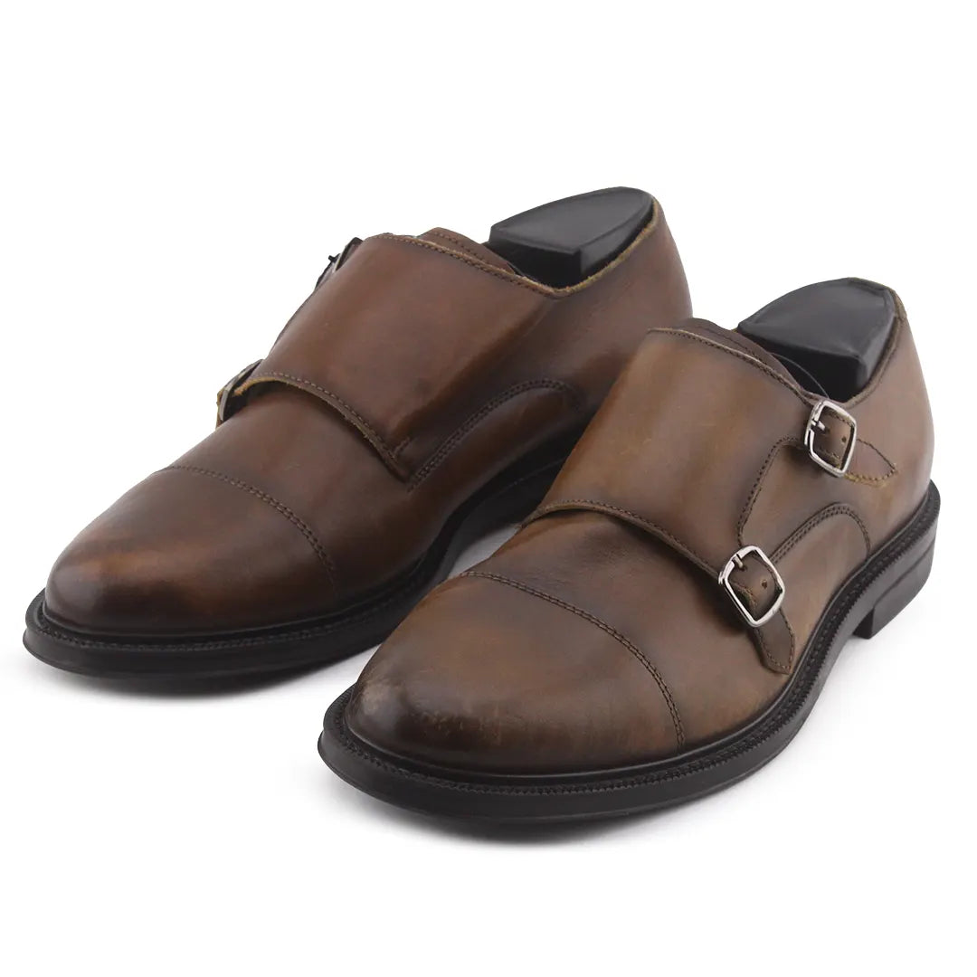 Zara Bostonian M Cordis Style Tan Leather Dress Shoes