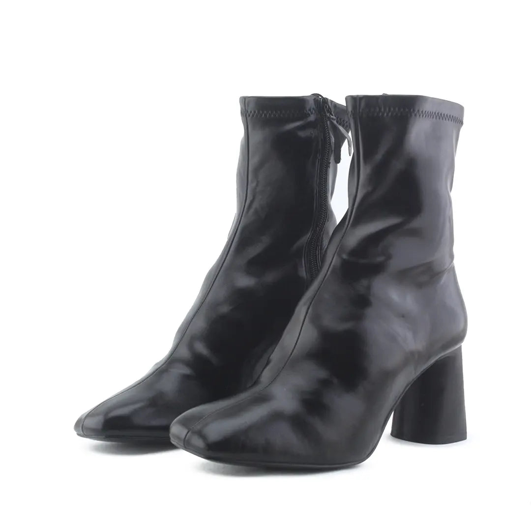 Stradivarius Zipper Ankle Boot | 100% Authentic Leather