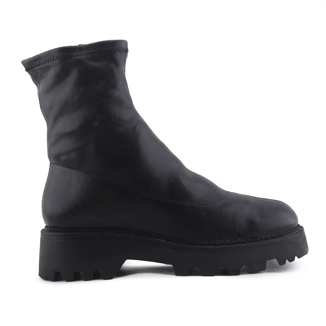 Stradivarius Zipper Ankle Boot | 100% Authentic Leather