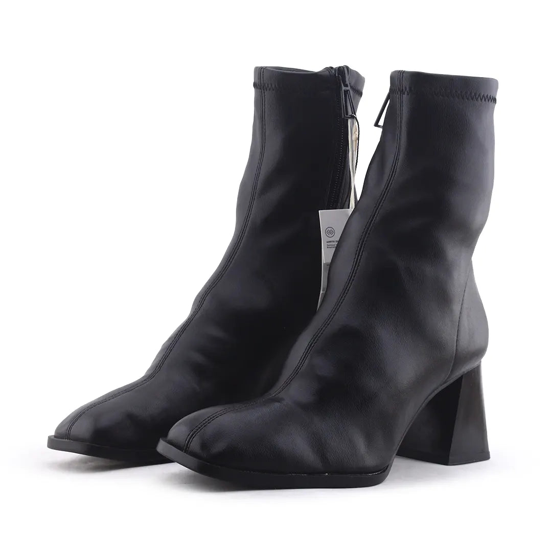 Stradivarius Zipper Ankle Boot | 100% Authentic Leather