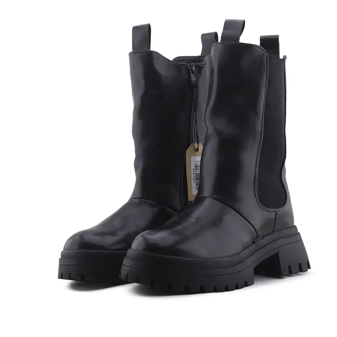 European Brand Zipper Stretchable Ankle Boot | 100% Authentic Leather