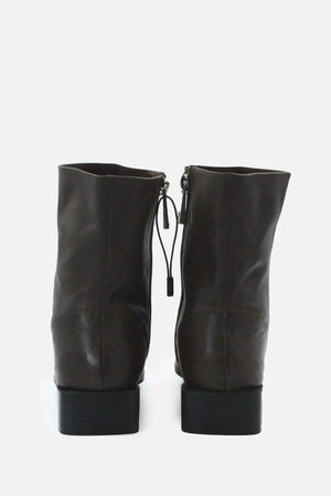 Zara Zipper Block Heels Ankle Boots - sundaybazar