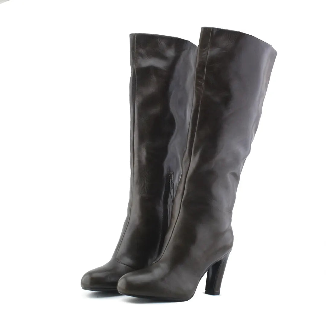 Zara Zipper Knee High Boot | 100% Authentic Leather