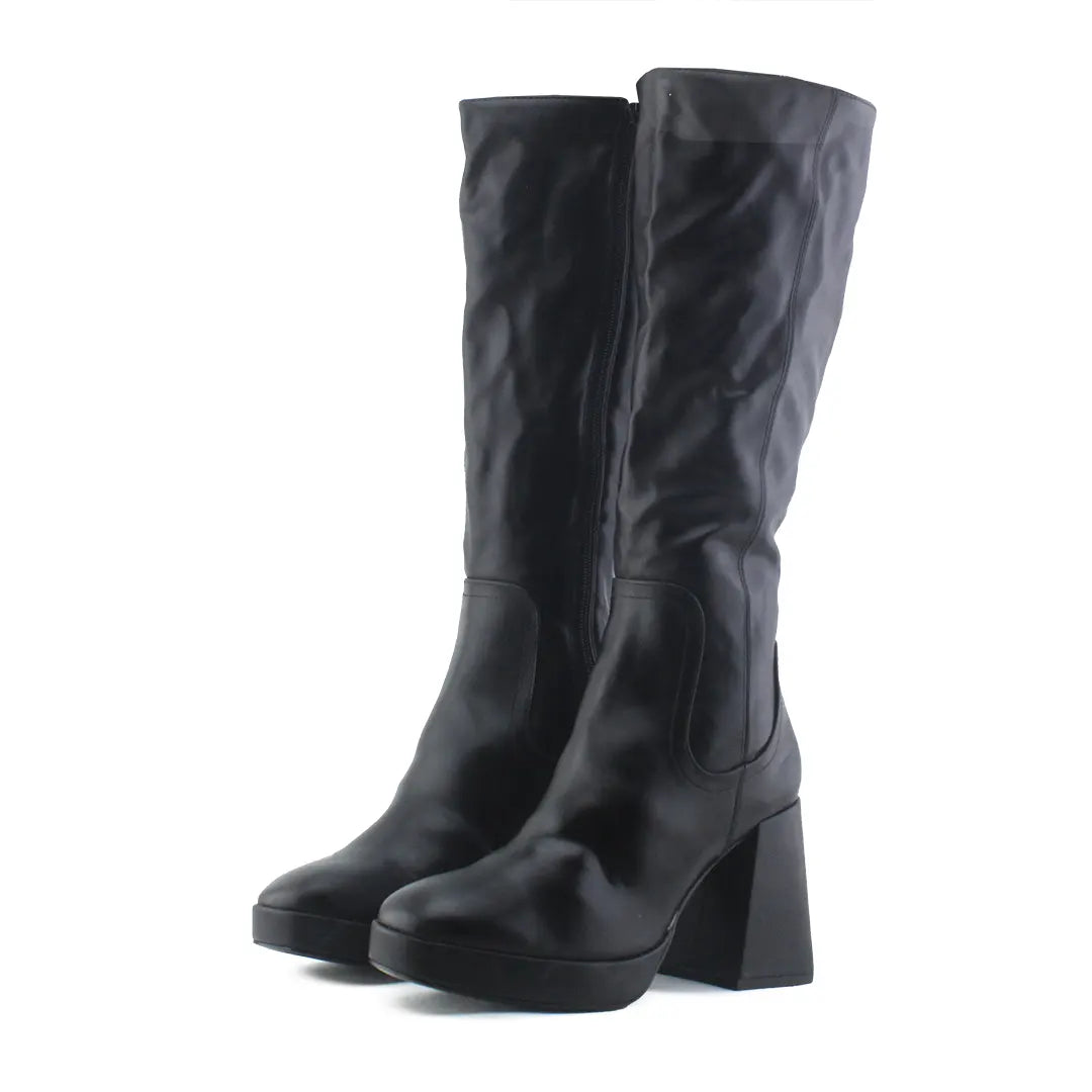 Pull & bear Zipper Knee High Boot | 100% Authentic Leather