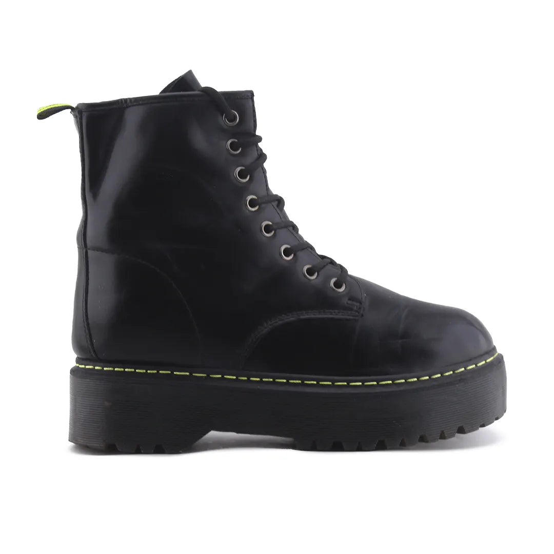 Owel Zipper Lace Up Ankle Boot | 100% Authentic Leather