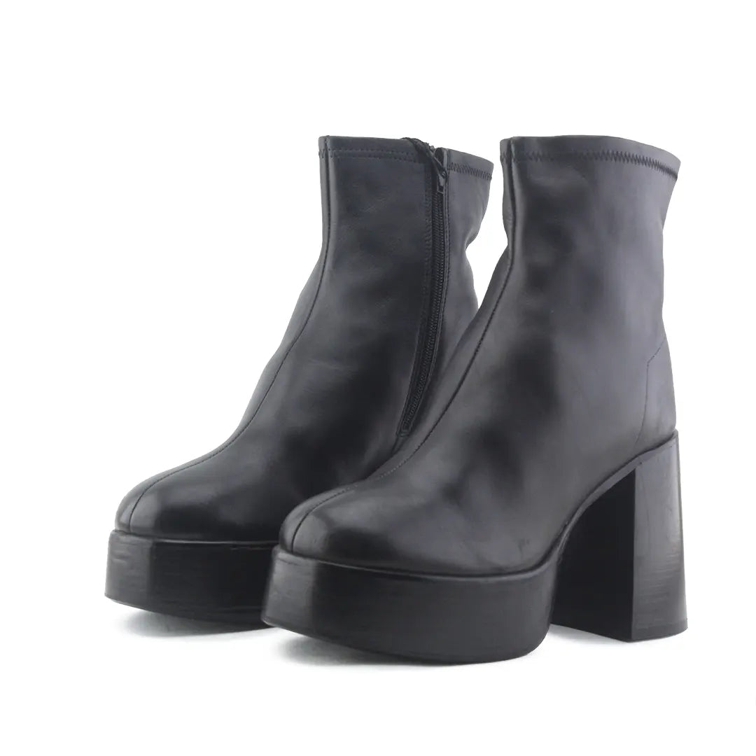 Zara Zipper Ankle Boot | 100% Authentic Leather