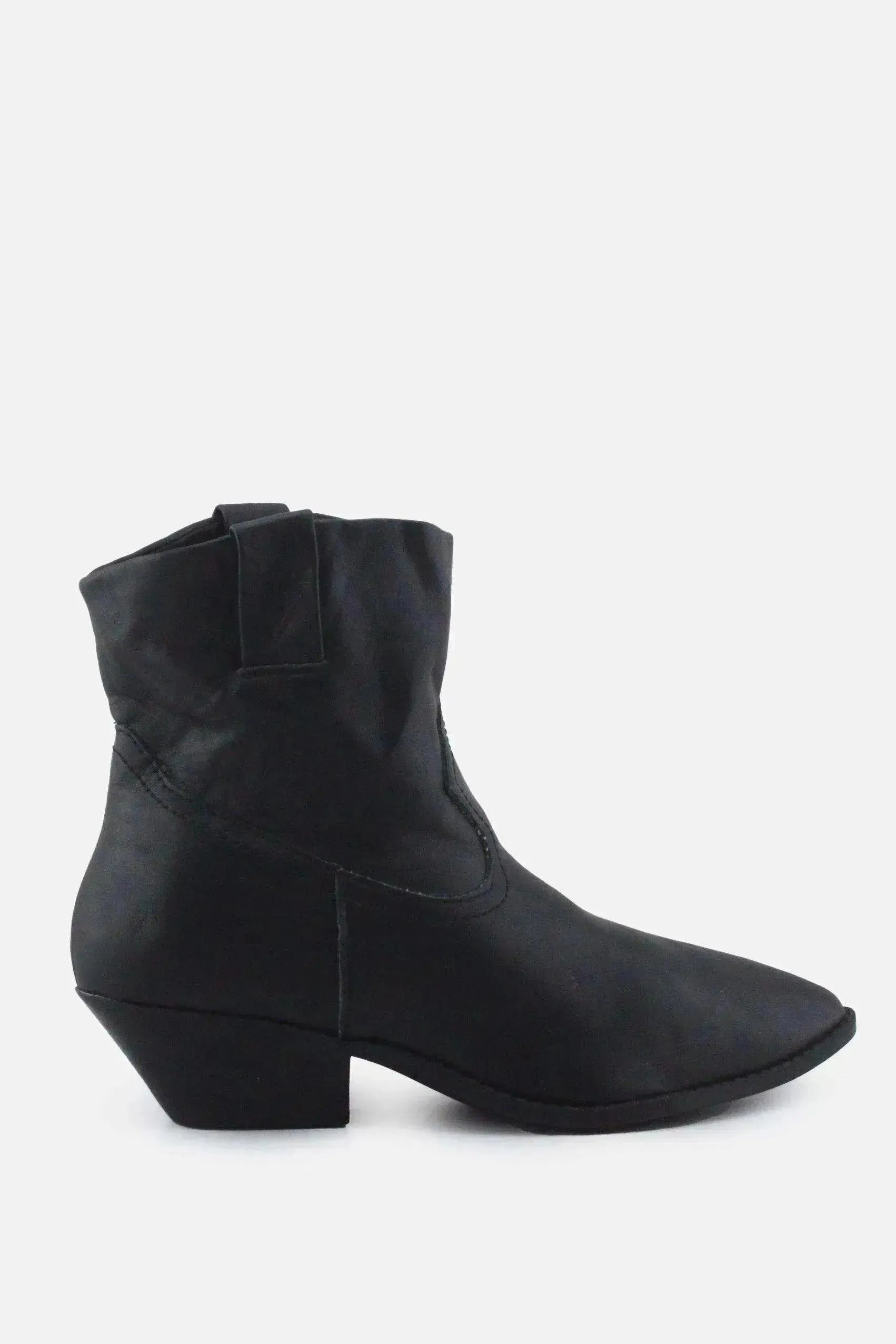 Pull & Bear Block Ankle Boots | 100% Authentic Leather - sundaybazar
