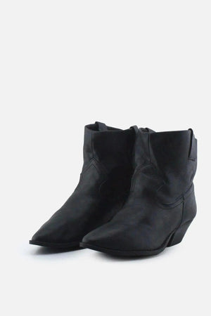 Pull & Bear Block Ankle Boots | 100% Authentic Leather - sundaybazar