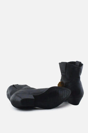 Pull & Bear Block Ankle Boots | 100% Authentic Leather - sundaybazar