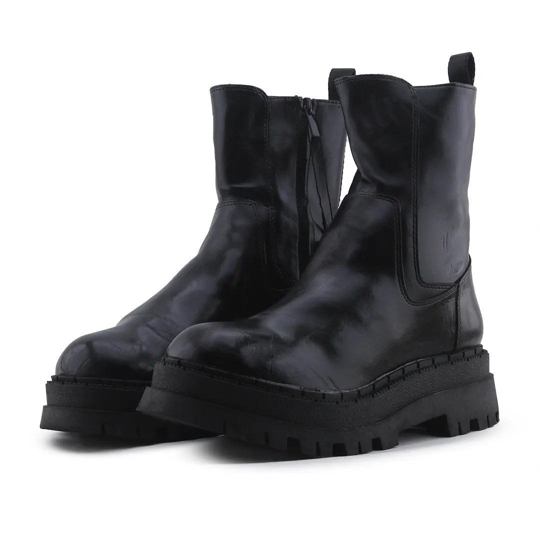 Zara Zipper Ankle Boot | 100% Authentic Leather