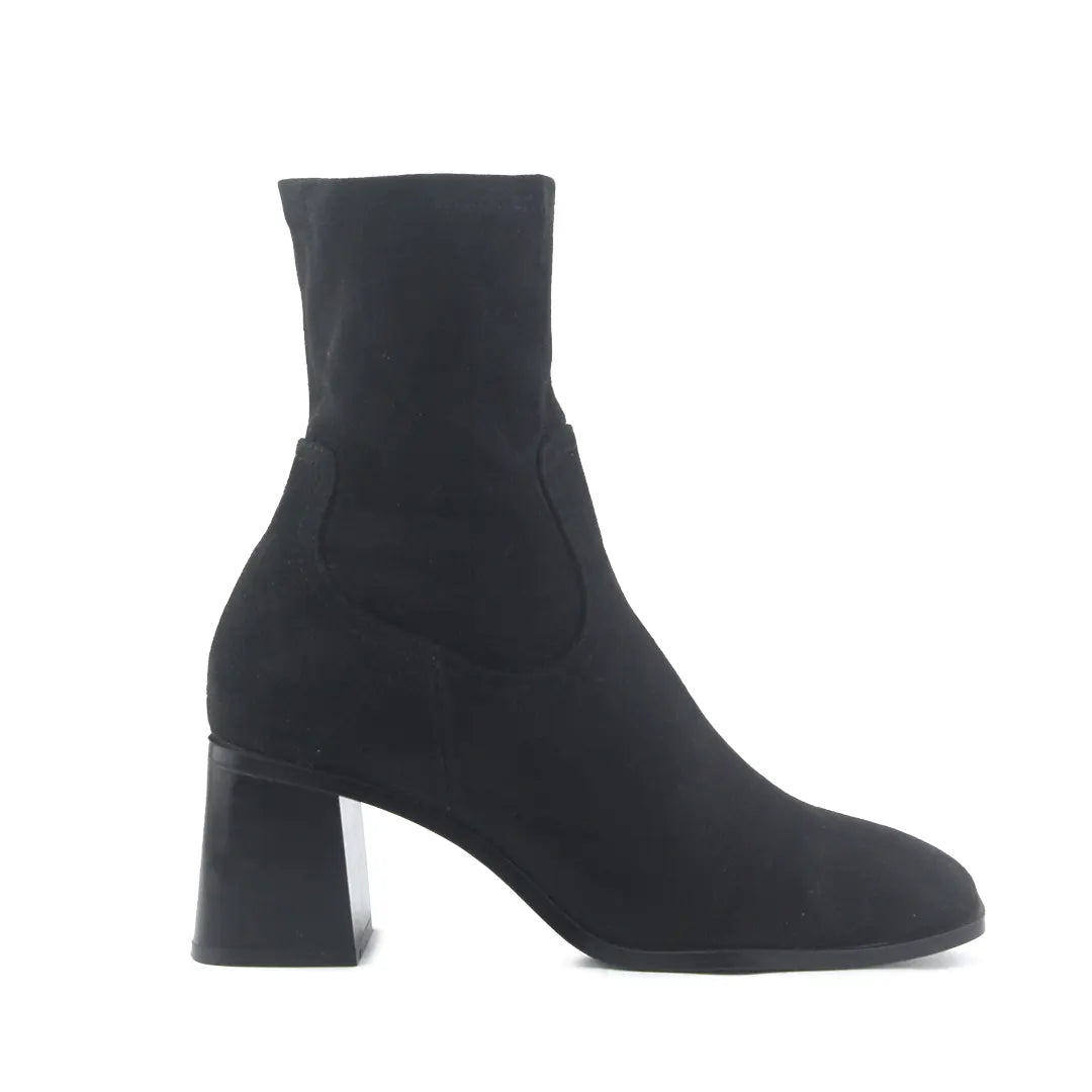 Zara Zipper Suede Ankle Boot