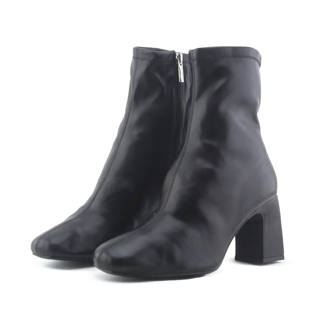 Bershka Zipper Ankle Boot | 100% Authentic Leather