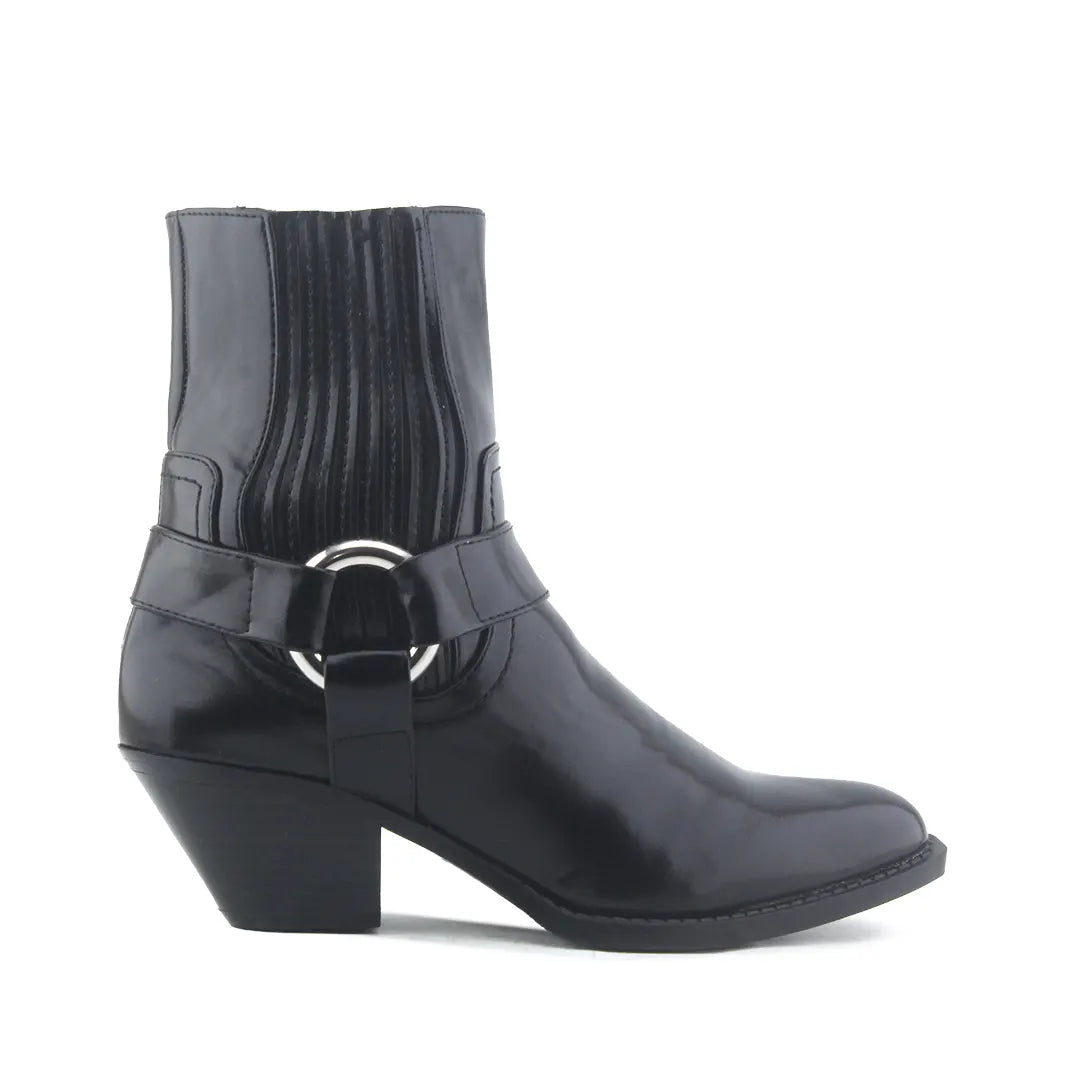 Zara Zipper Stretchable Ankle Boot | 100% Authentic Leather
