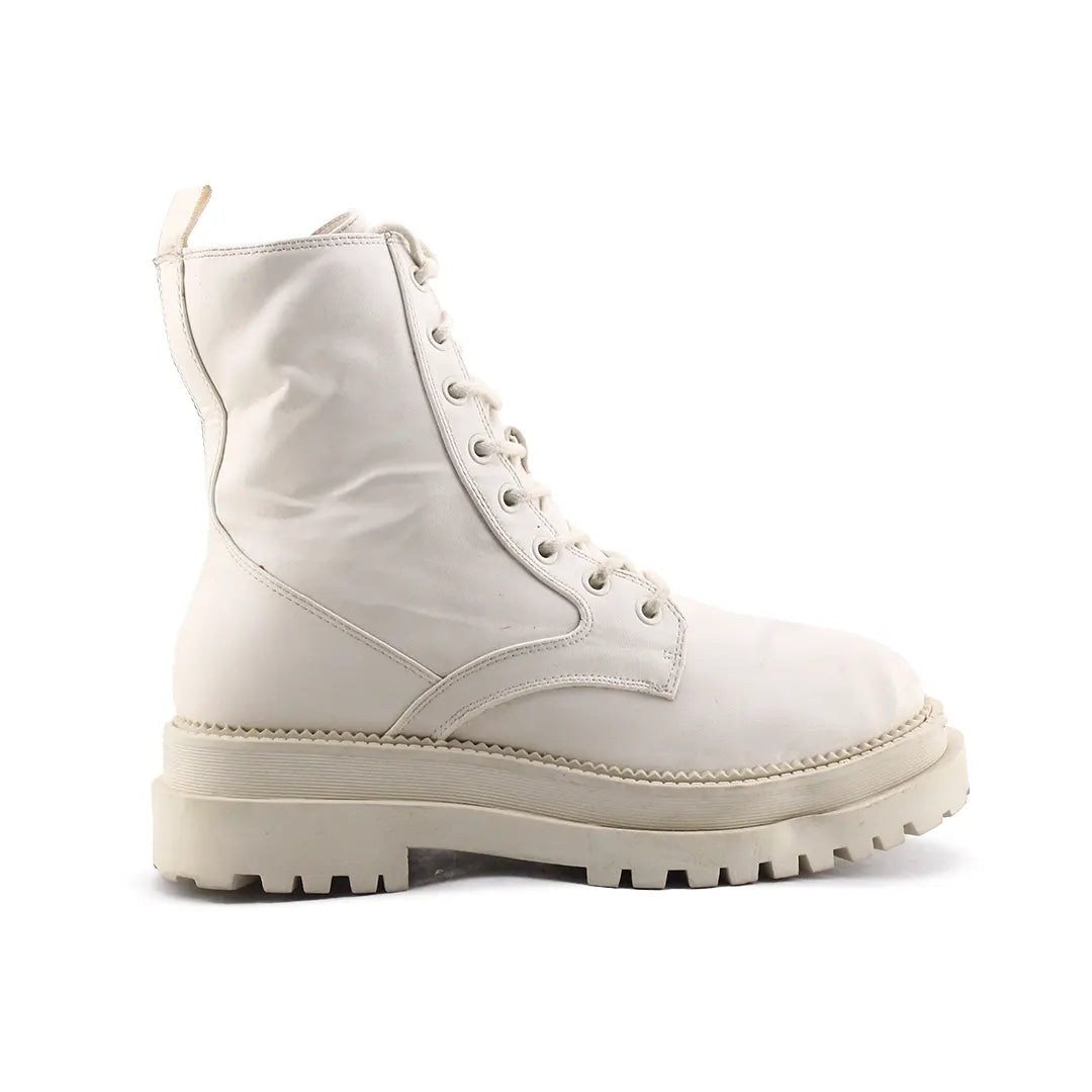 Stradivarius Zipper Lace Up Ankle Boot | 100% Authentic Leather