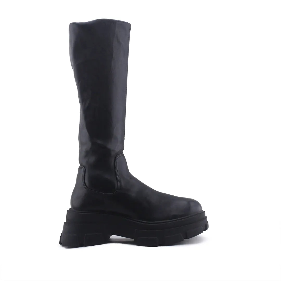 Stradivarius Zipper Thigh High Boot | 100% Authentic Leather