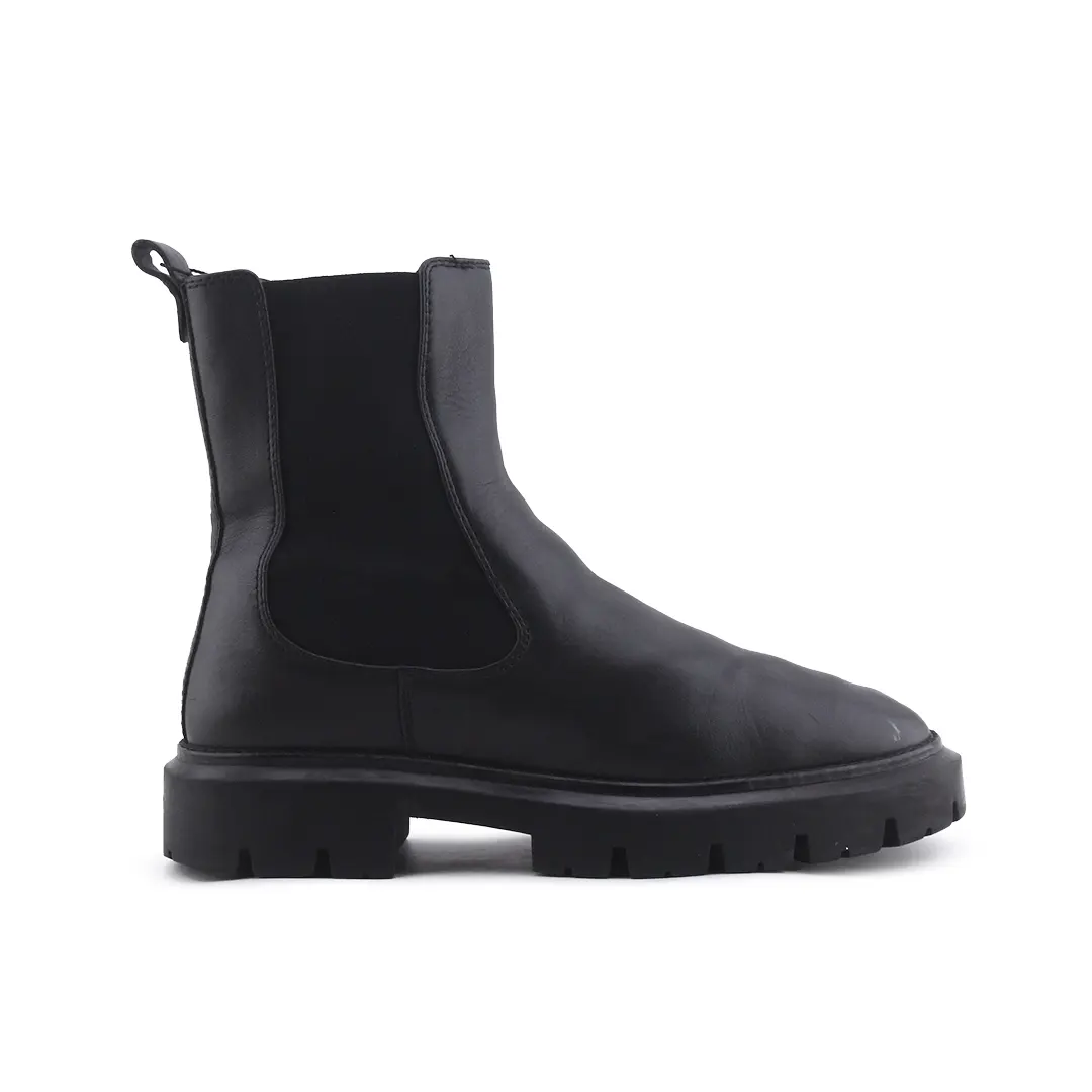 Massimo Dutti Stretchable Ankle Boot | 100% Authentic Leather