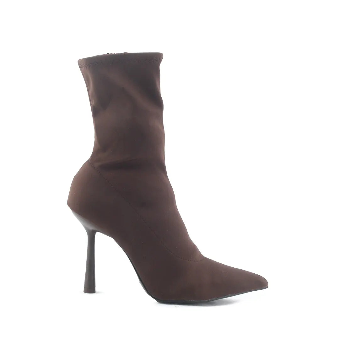 Zara Zipper Textile Ankle Boot