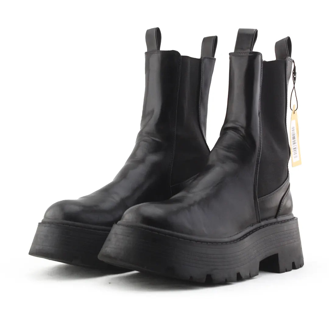 Pull & Bear Stretchable Ankle Boot | 100% Authentic Leather
