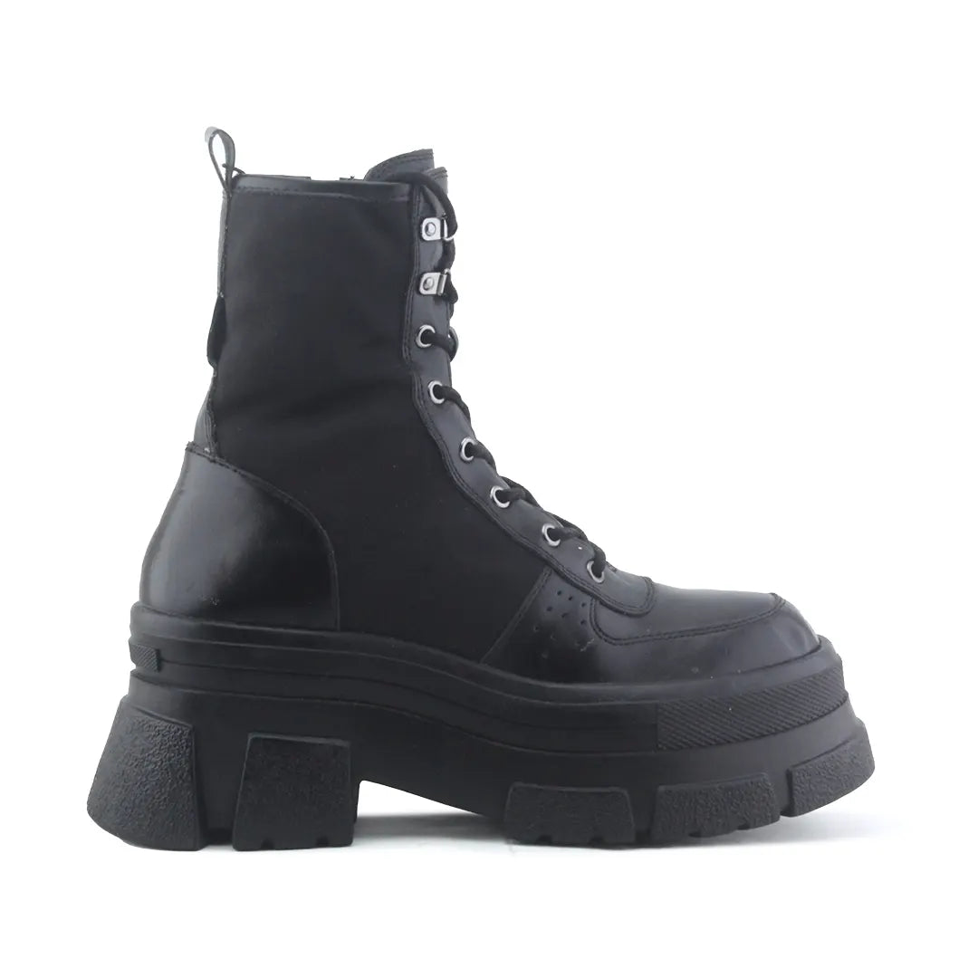 Zara Zipper Lace Up Ankle Boot | 100% Authentic Leather