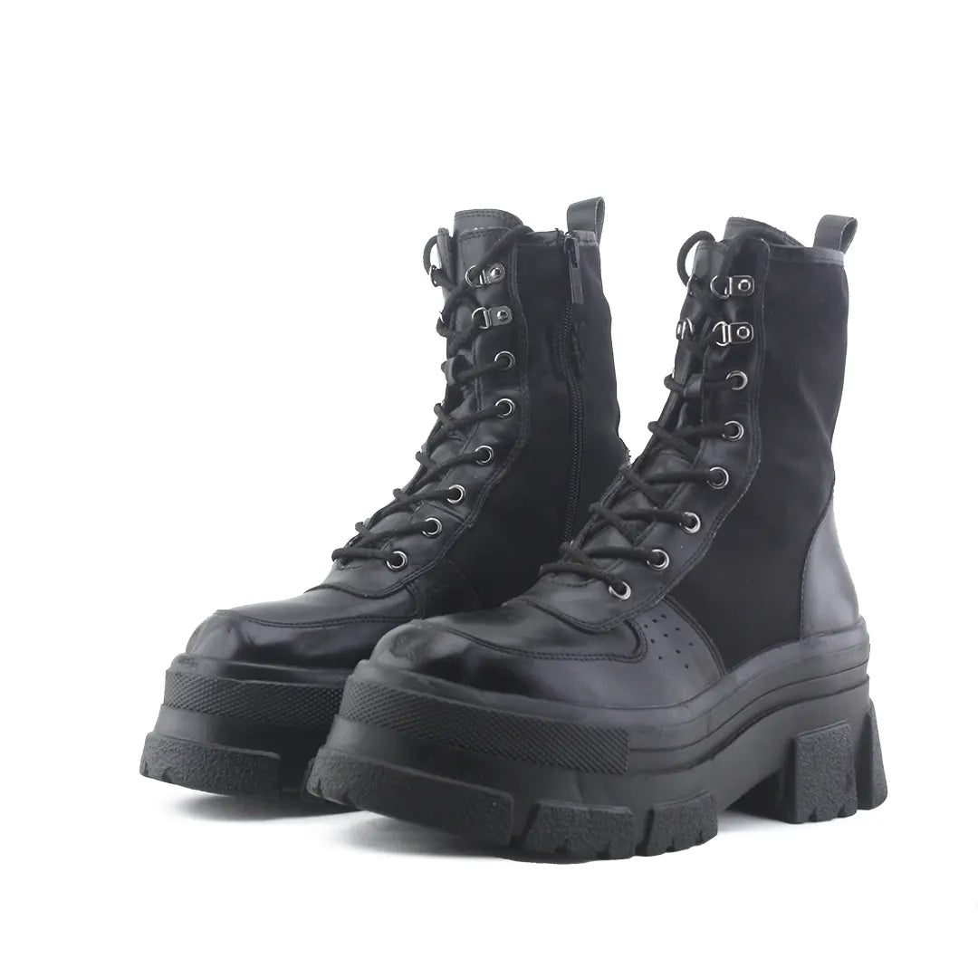 Zara Zipper Lace Up Ankle Boot | 100% Authentic Leather