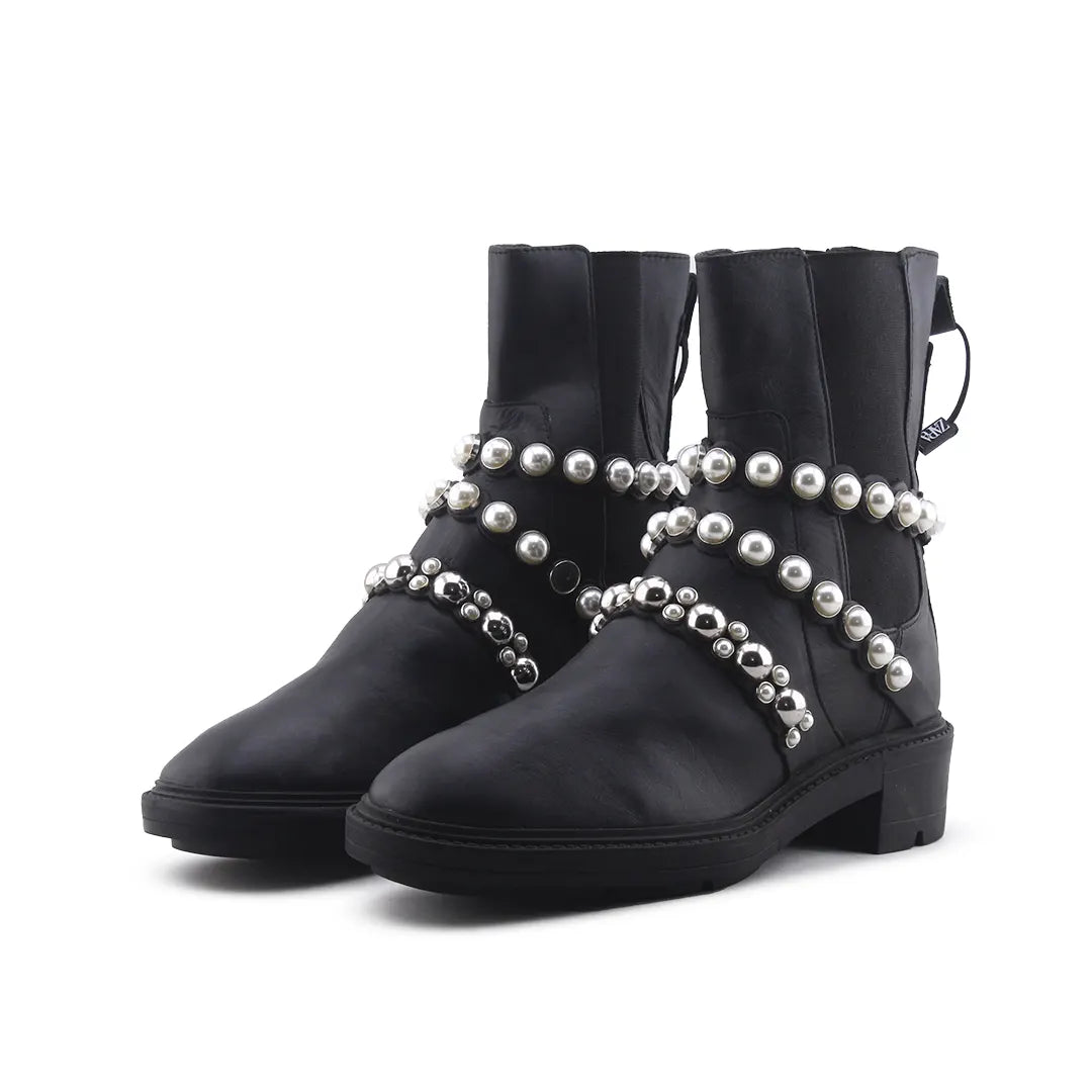 Zara Stretchable Ankle Boot | 100% Authentic Leather