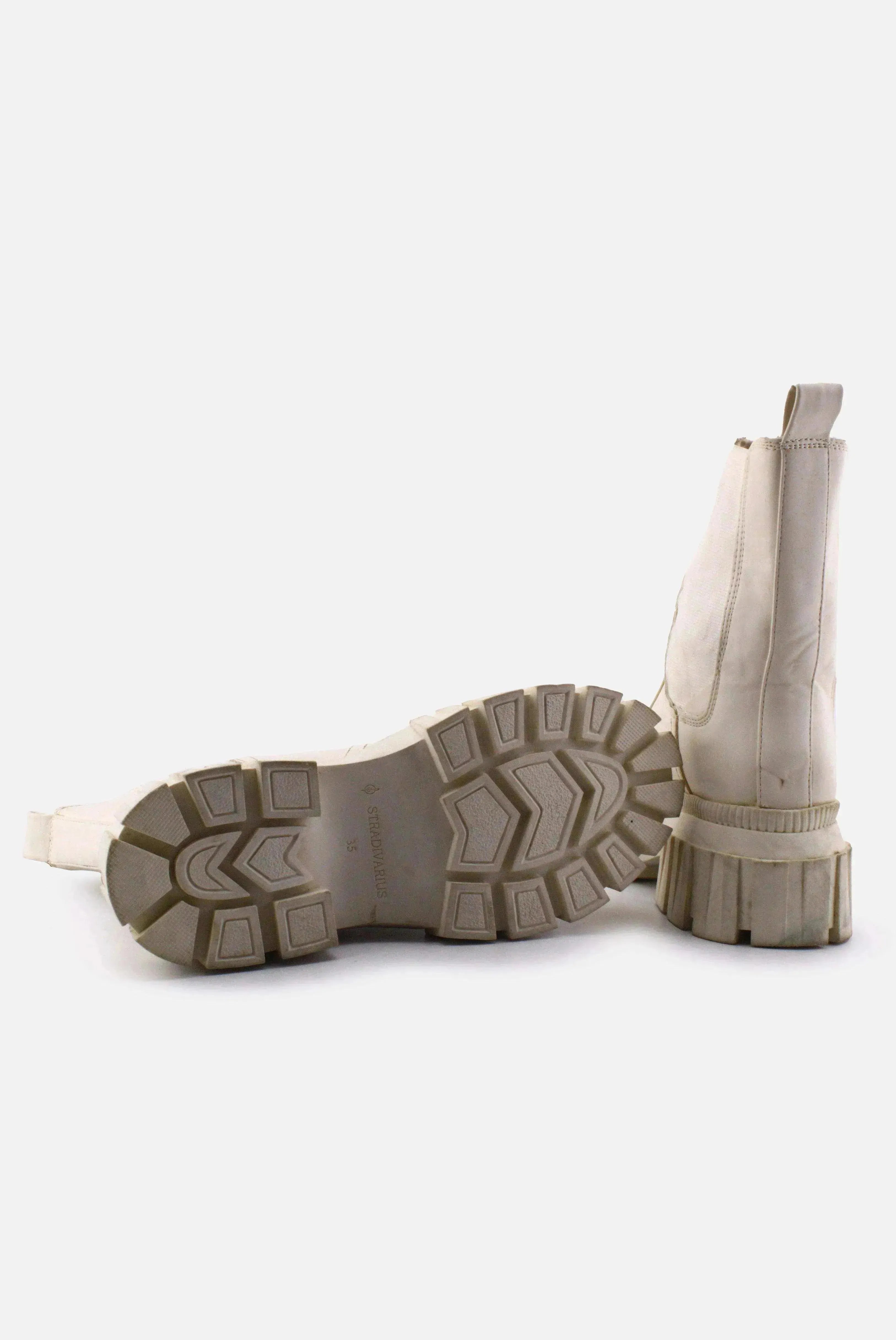 Stradivarius Stretchable Ankle Boots | 100% Authentic Leather - sundaybazar