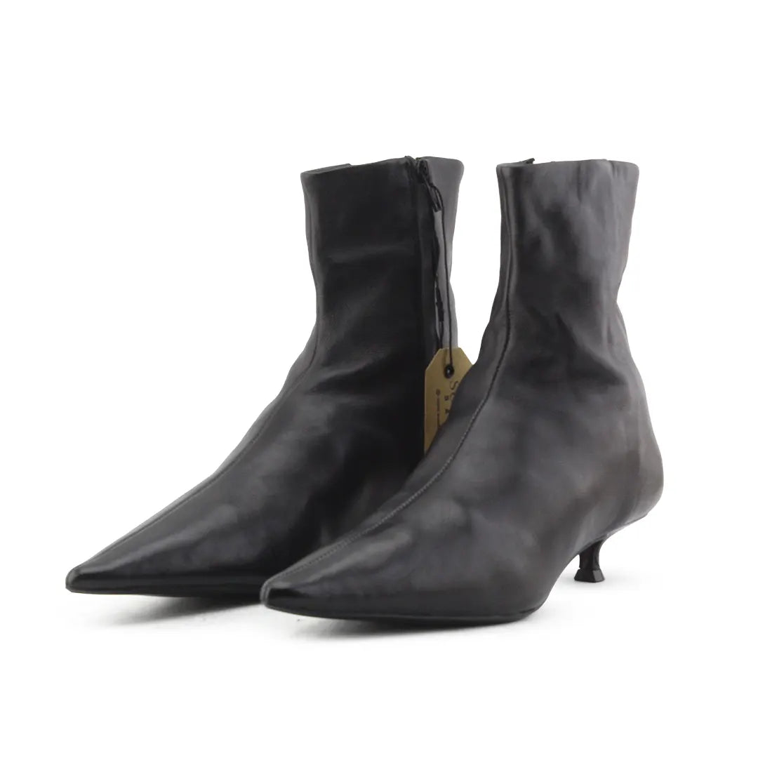 Zara Zipper Ankle Boot | 100% Authentic Leather