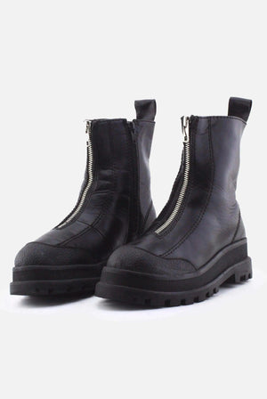 Zara Zipper Ankle Boots | 100% Authentic Leather - sundaybazar