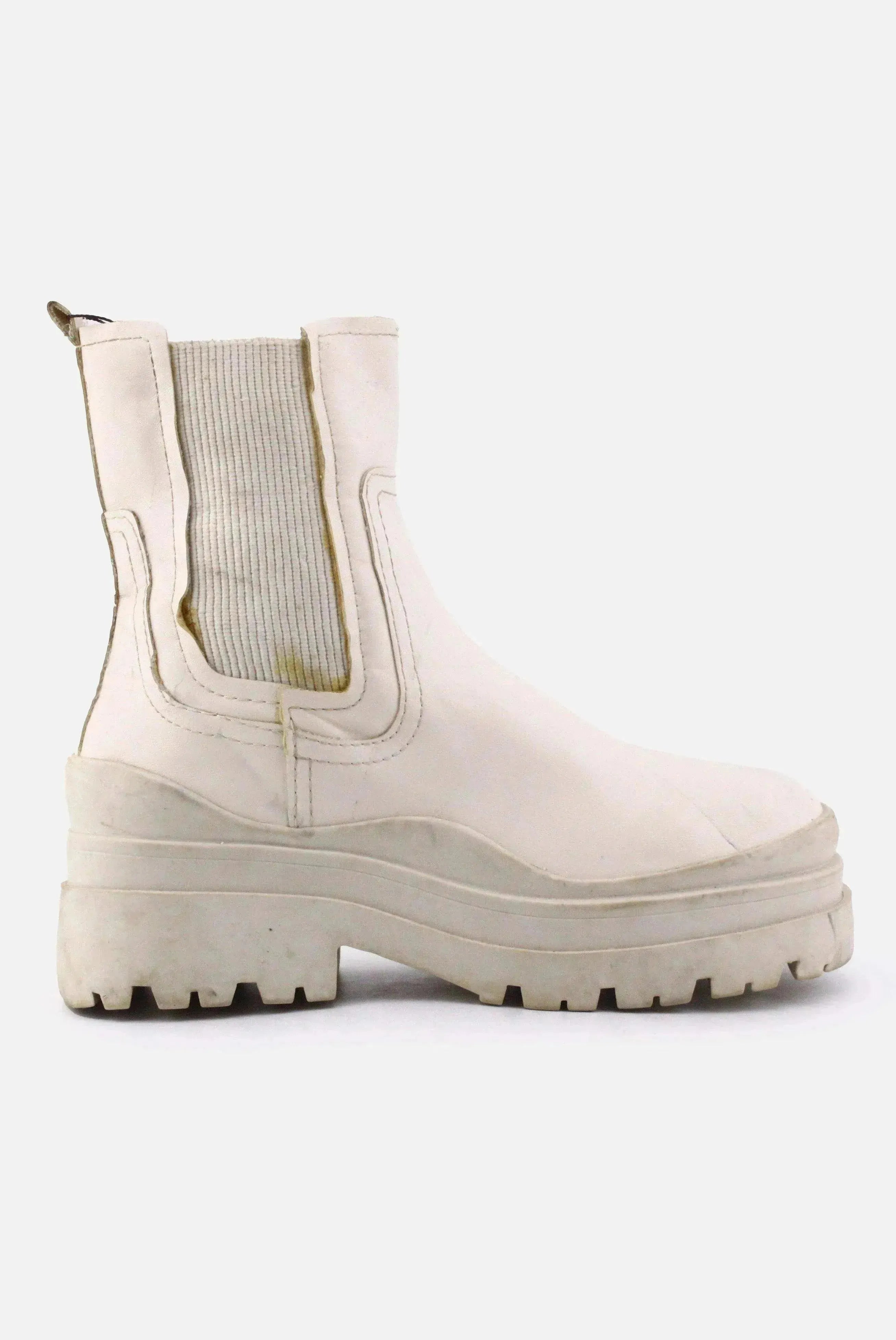 Stradivarius Stretchable Ankle Boots | 100% Authentic Leather - sundaybazar