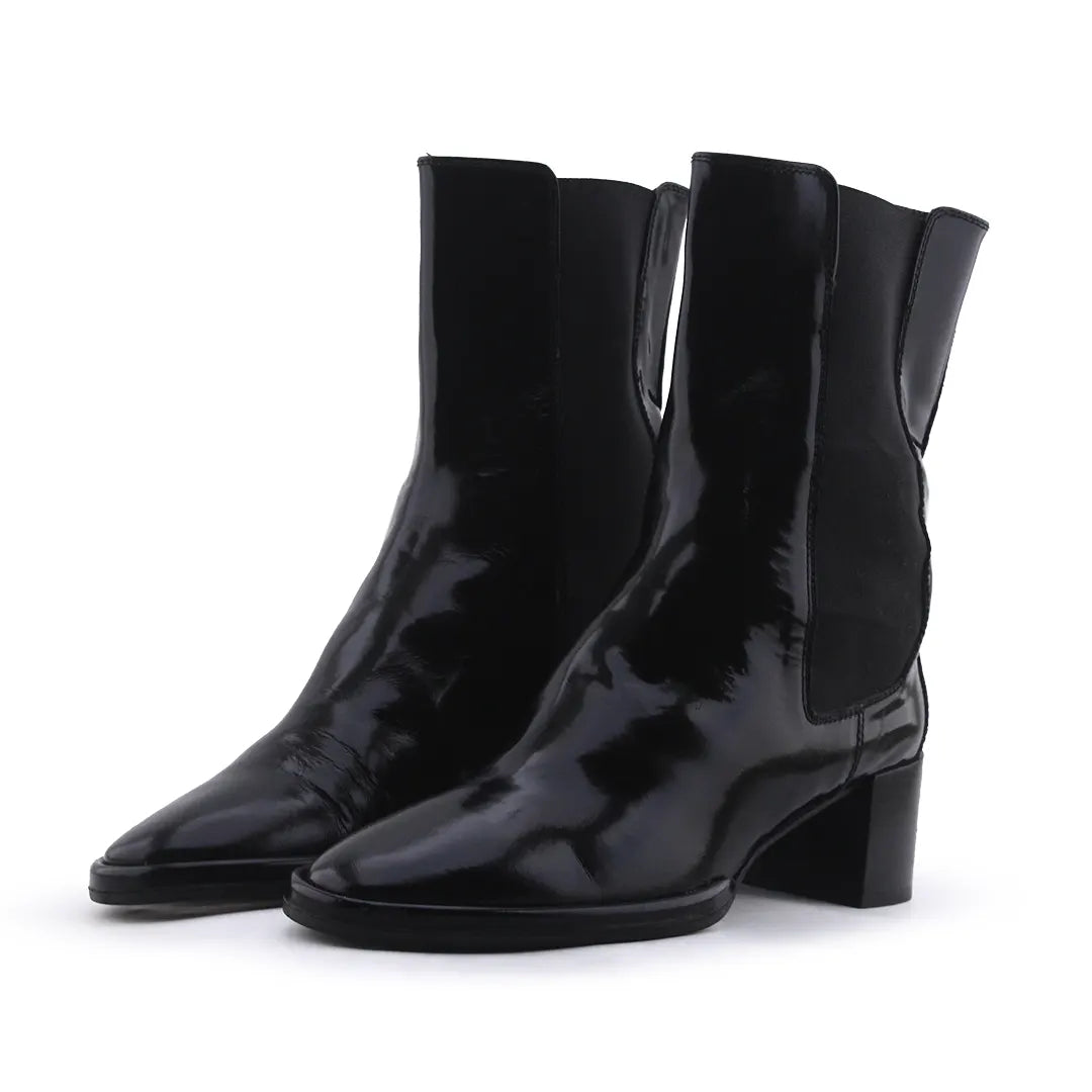Massimo Dutti Stretchable Ankle Boot | 100% Authentic Leather
