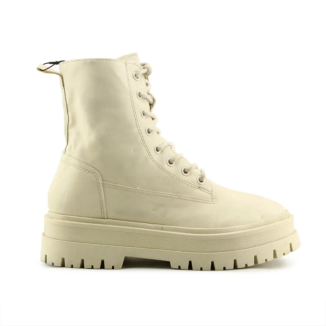 Stradivarius Zipper Lace Up Ankle Boot | 100% Authentic Leather