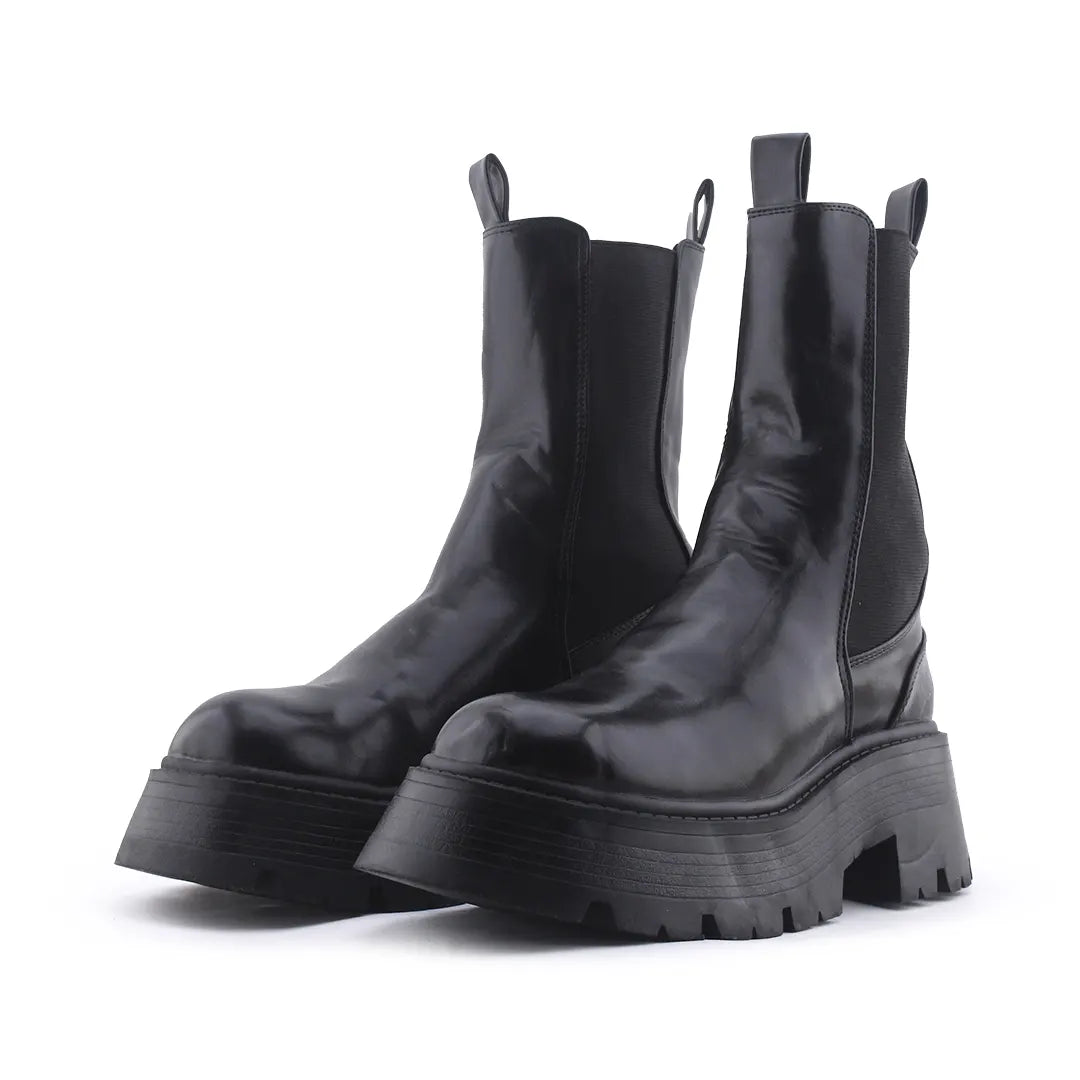 Pull & Bear Stretchable Ankle Boot | 100% Authentic Leather