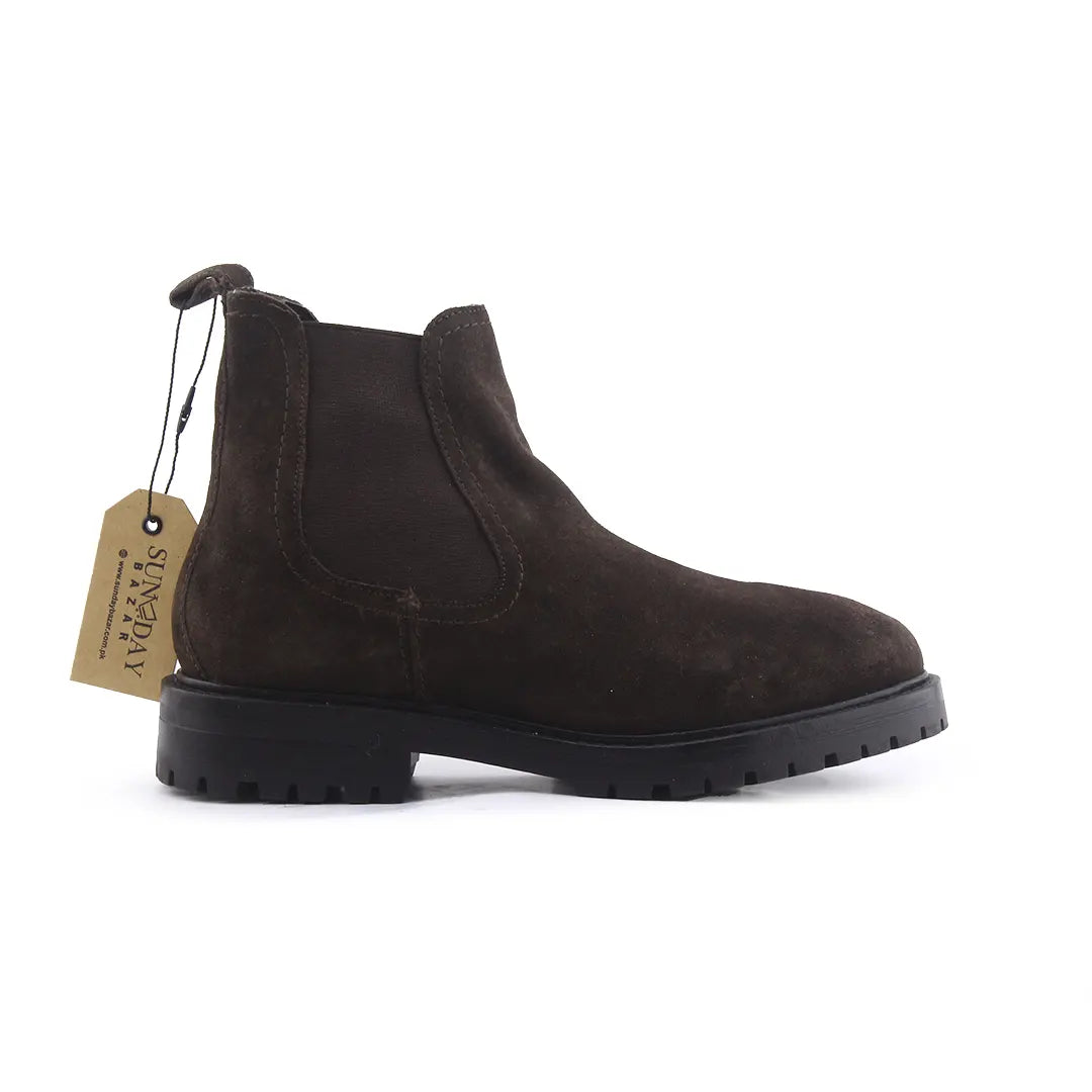 Zara Stretchable Suede Ankle Boot