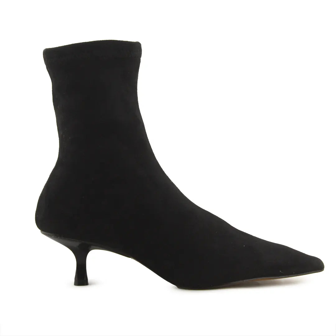 Sfera Zipper Suede Ankle Boot