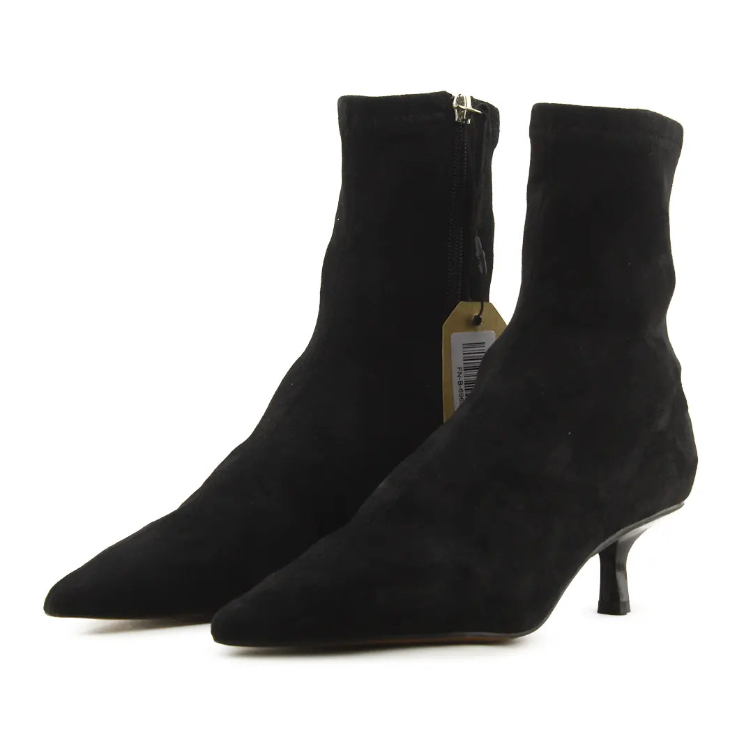 Sfera Zipper Suede Ankle Boot
