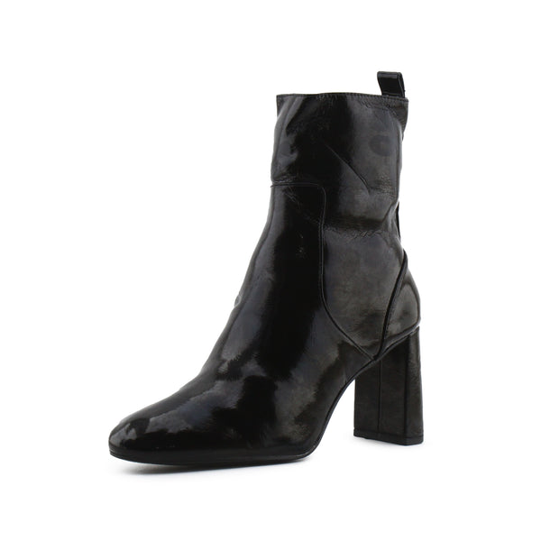 Zara Zipper Block Heels Ankle Boots | 100% Synthetic Leather