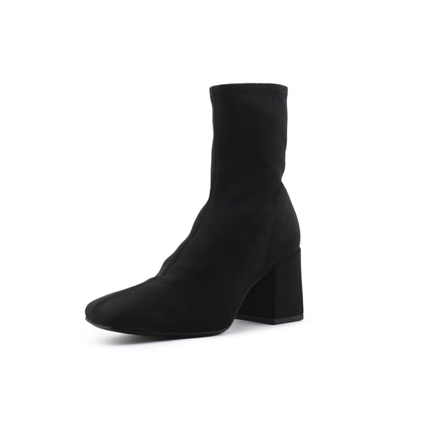 Zara Zipper Block Heels Sock Boots | Textile