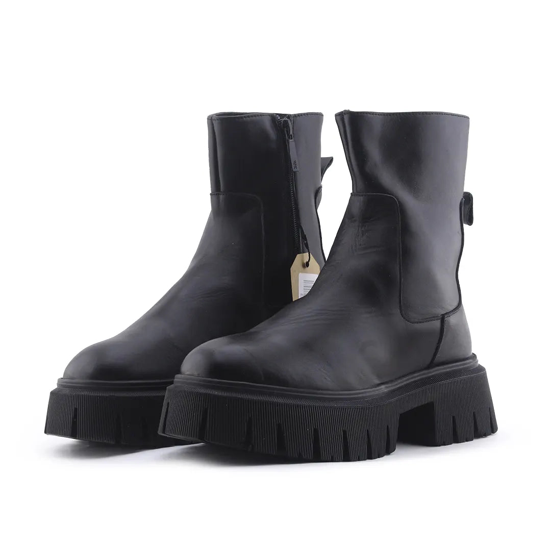 Zara Zipper Ankle Boot | 100% Authentic Leather