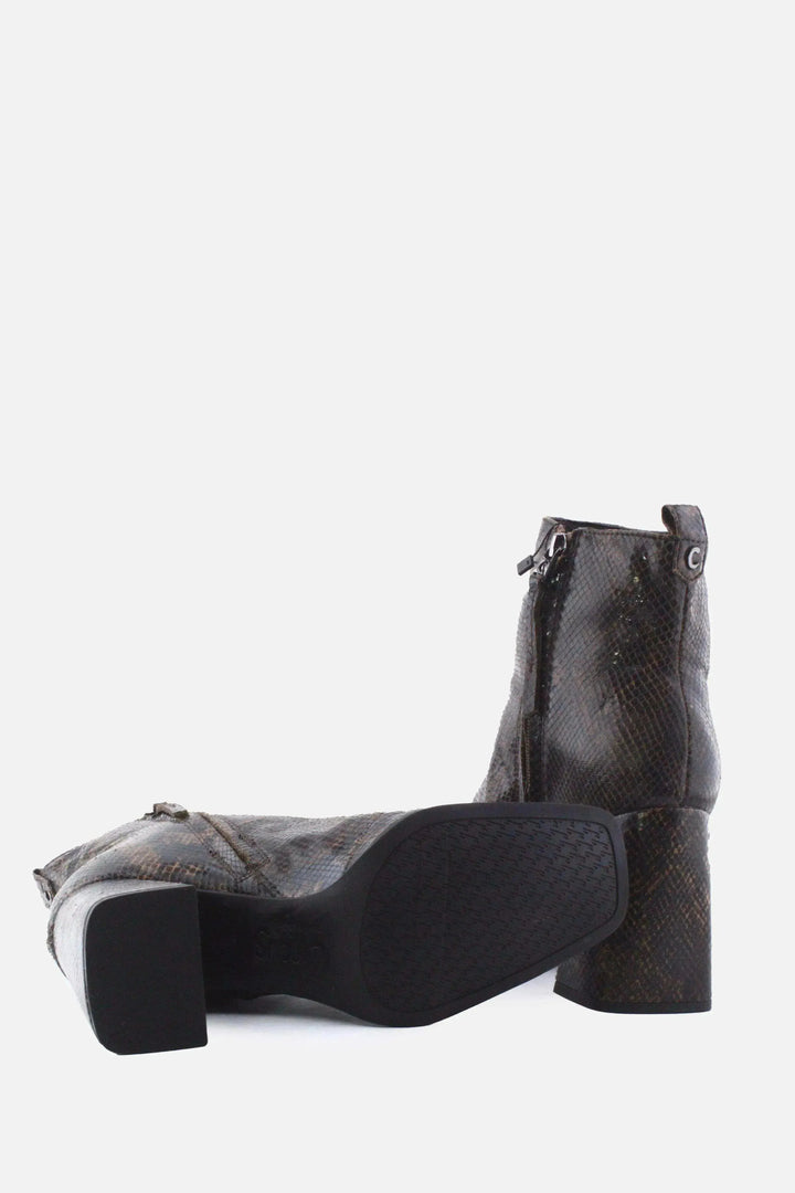 Sam Edelman Zipper Block Heels Ankle Boots | 100% Authentic Leather - sundaybazar