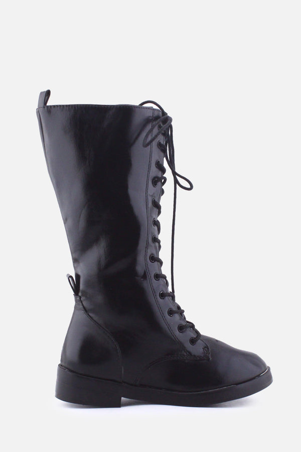 Zara Zipper Laces Combat Boots | 100% Authentic Leather