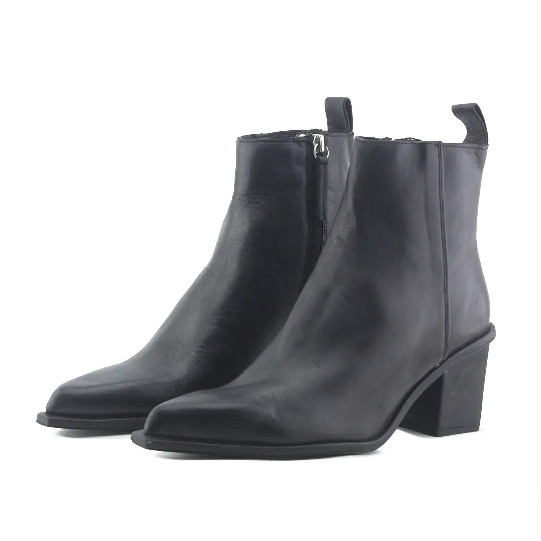 Zara Zipper Ankle Boot | 100% Authentic Leather