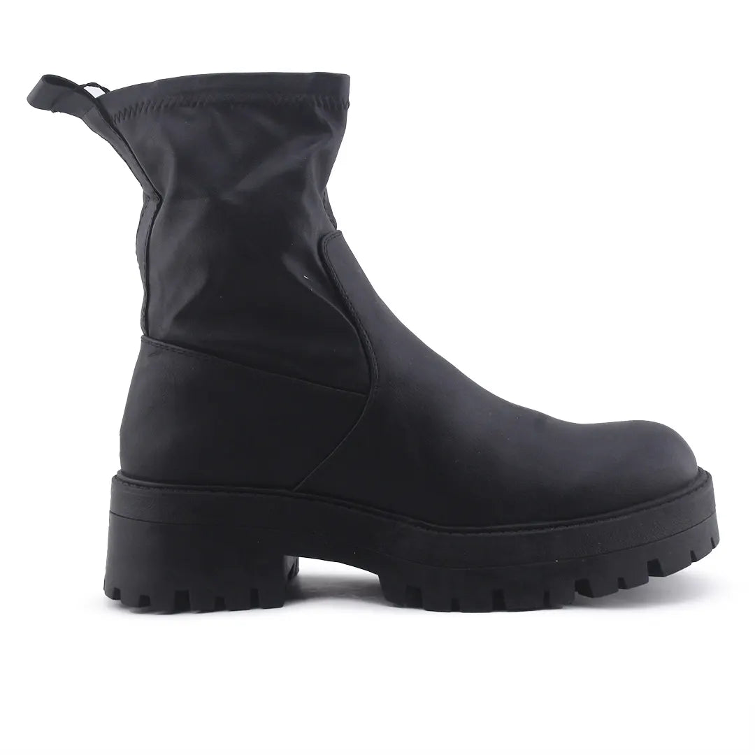Pull & Bear Zipper Ankle Boot | 100% Authentic Leather