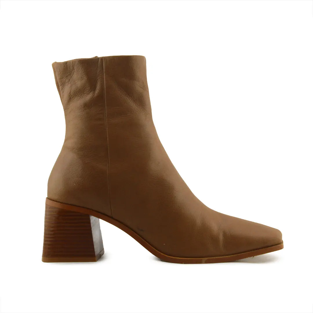 Mango Zipper Ankle Boot | 100% Authentic Leather