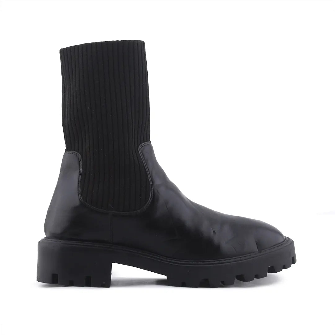 Lefties Stretchable Ankle Boot | 100% Authentic Leather