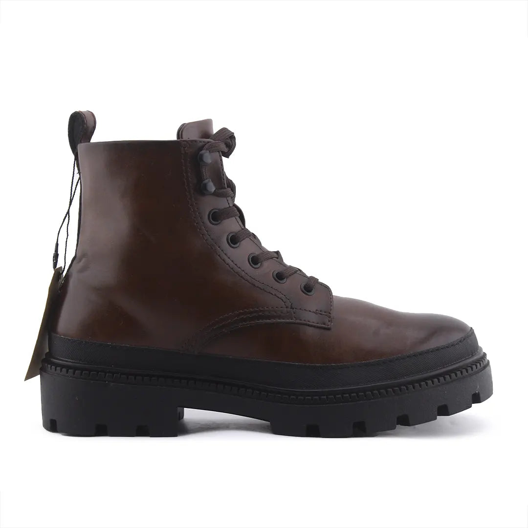Zara Lace Up Ankle Boot | 100% Authentic Leather