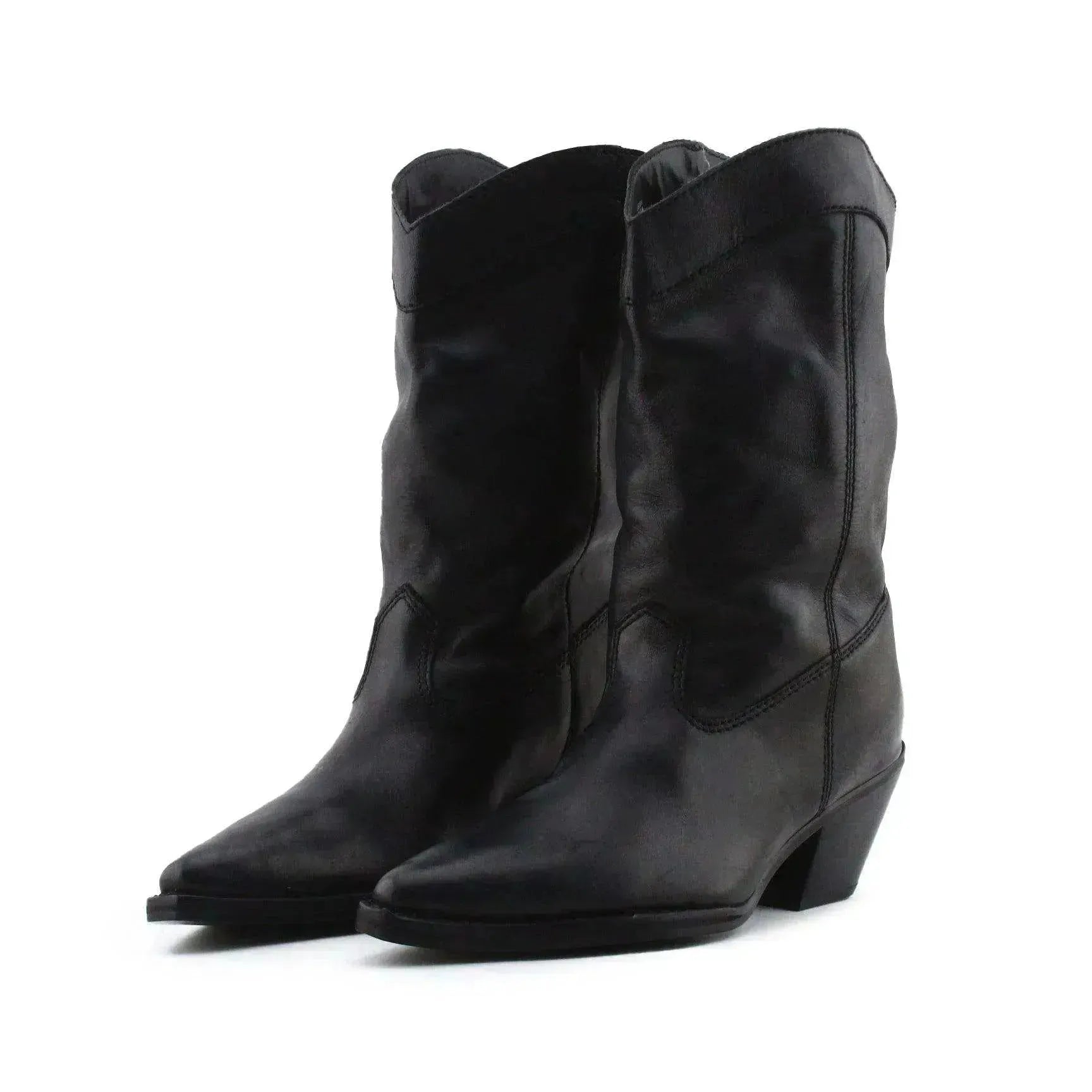 Zara Cowboy Boots | 100% Authentic Leather - sundaybazar