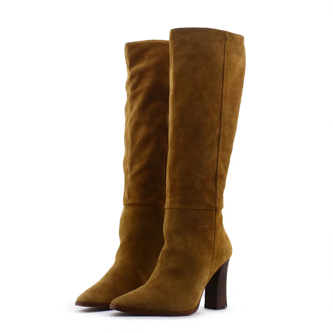Mango Suede Knee High Boot