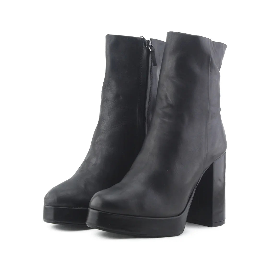 Zara Zipper Ankle Boot | 100% Authentic Leather
